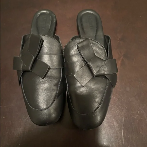 Born | Shoes | Born Black Leather Mules Slipon Loafers With  display picture 3